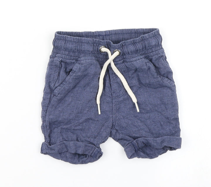 TU Boys Blue Cropped Trousers Size 9-12 Months