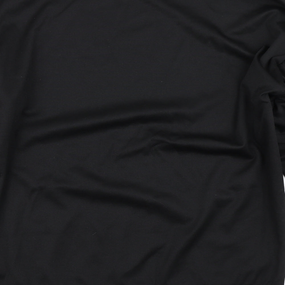 Boohoo Womens Black   Pullover Sweatshirt Size 10
