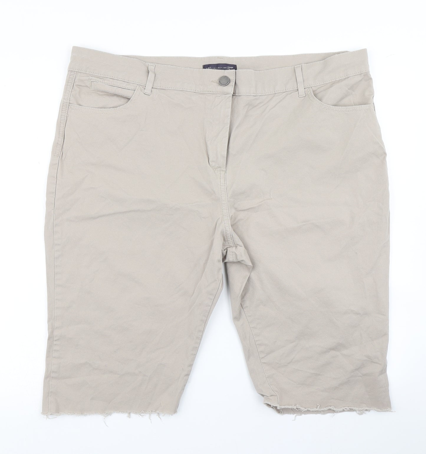 M&S collection Womens Brown   Chino Shorts Size 22