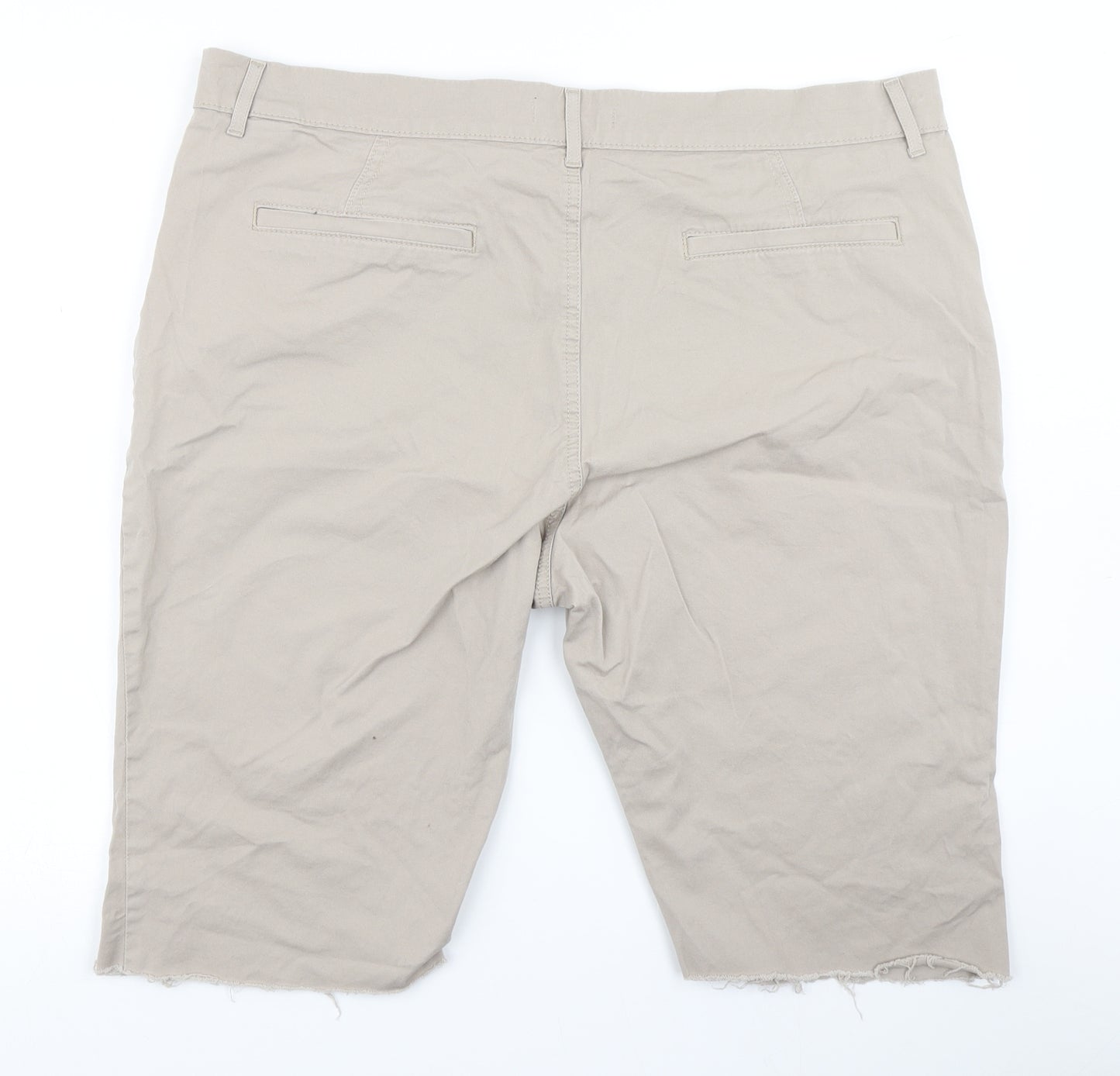 M&S collection Womens Brown   Chino Shorts Size 22
