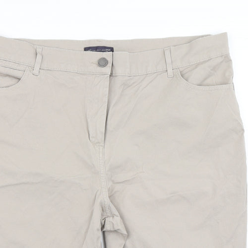 M&S collection Womens Brown   Chino Shorts Size 22