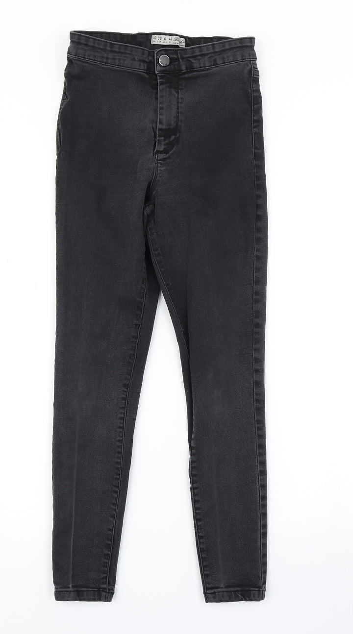 Denim Co Womens Black Denim Skinny Jeans Size 10 L21 in