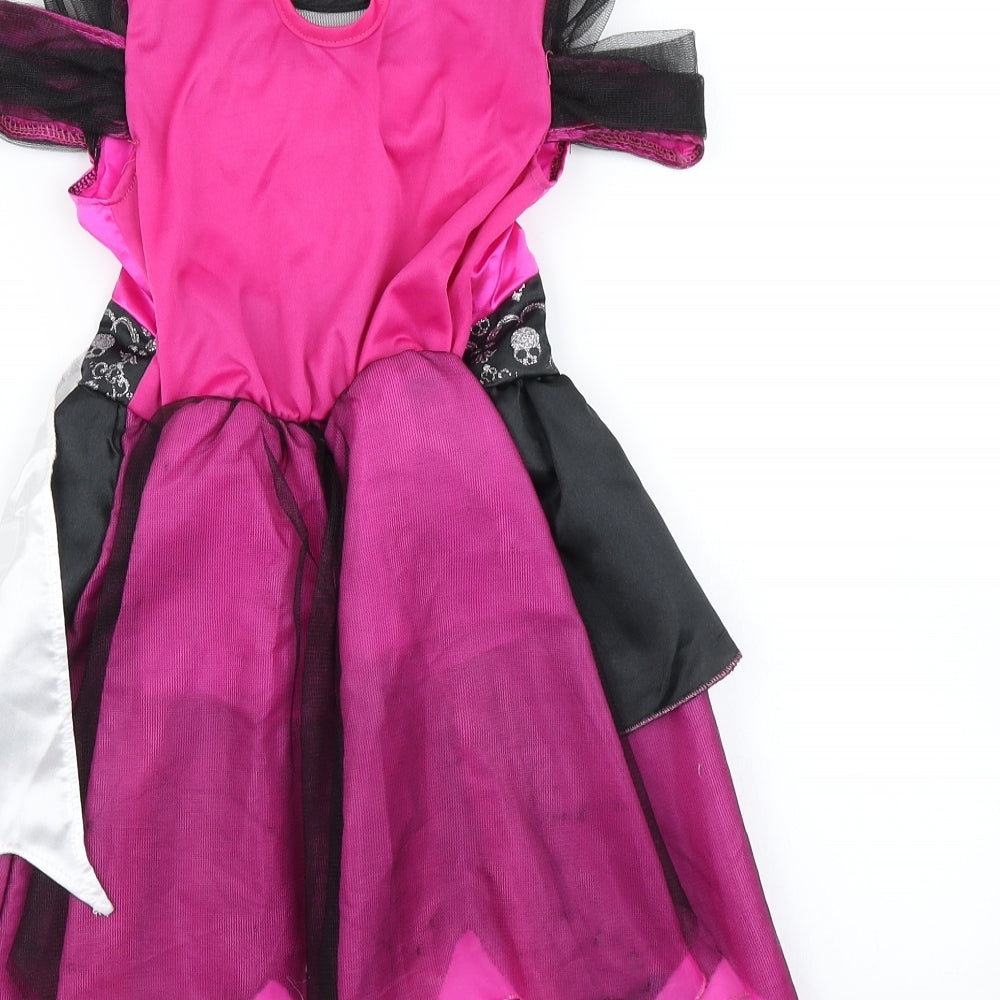 Peacocks Girls Pink   Ball Gown  Size 7-8 Years  - Halloween Costume