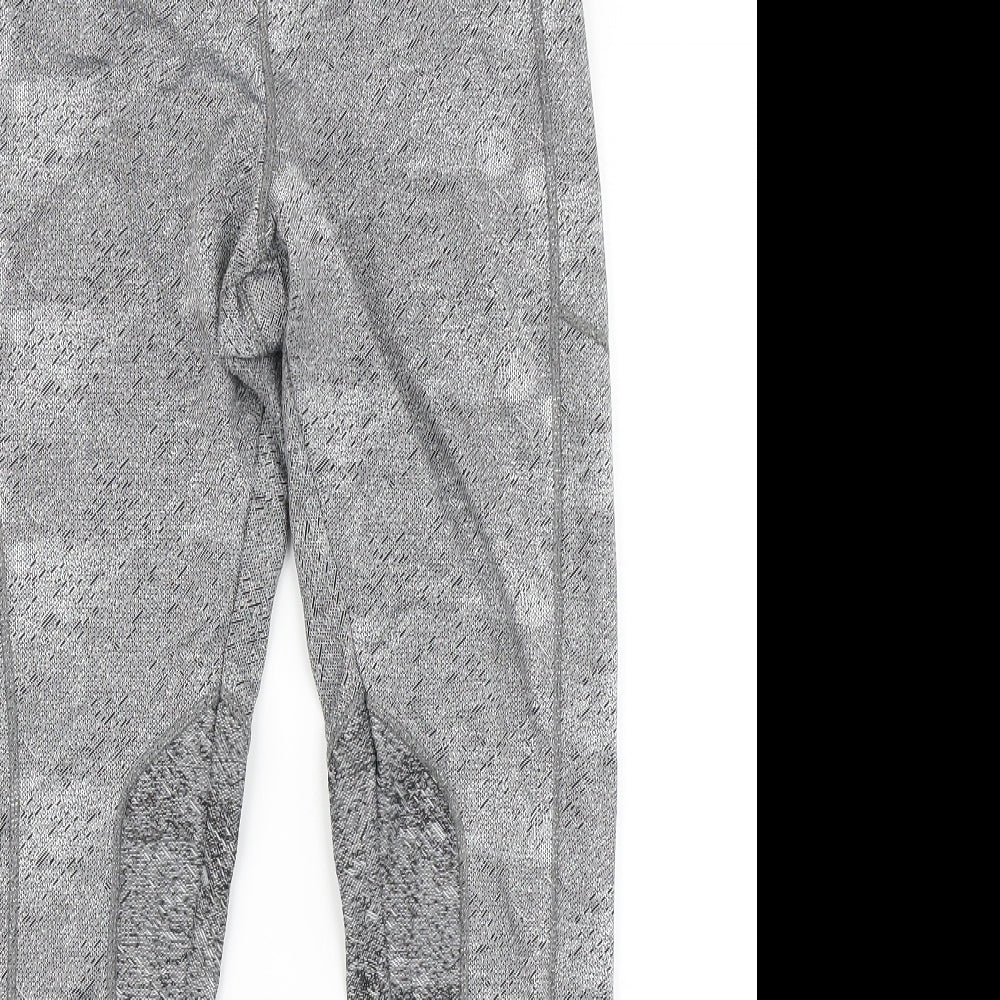 Skechers Sport Womens Grey   Compression Leggings Size M L27 in