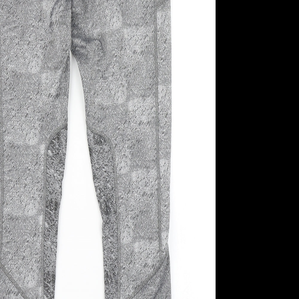 Skechers Sport Womens Grey   Compression Leggings Size M L27 in