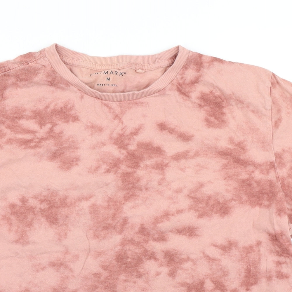 Primark Mens Pink    T-Shirt Size M  - Tie Dye