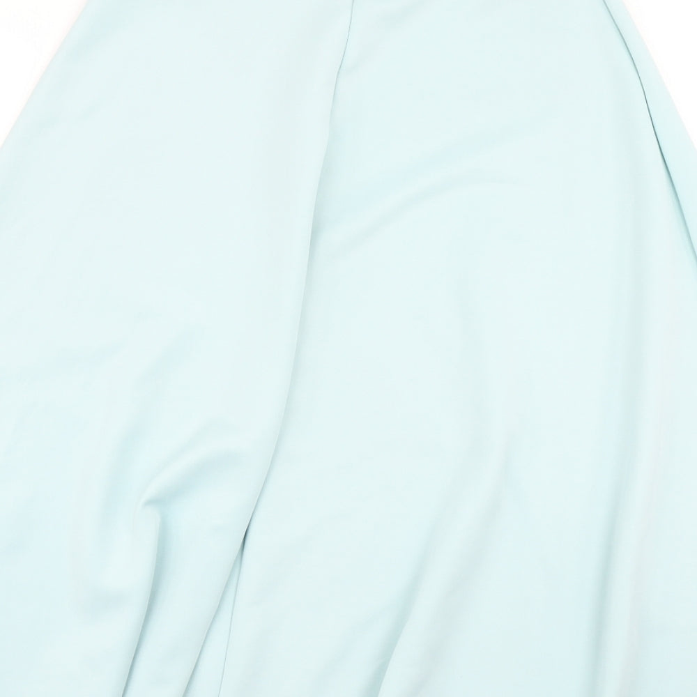 Boohoo Womens Blue   Flare Skirt Size 8