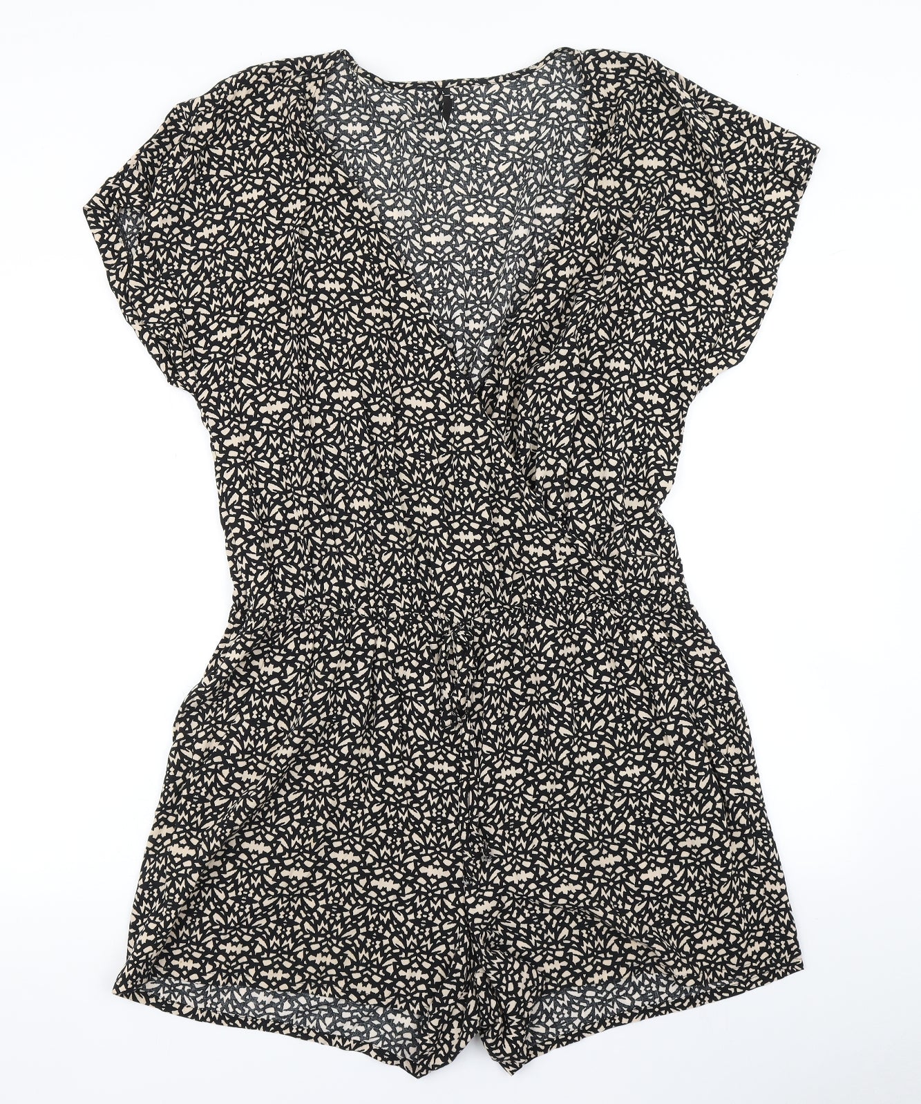 W Womens Brown Animal Print  Playsuit One-Piece Size L