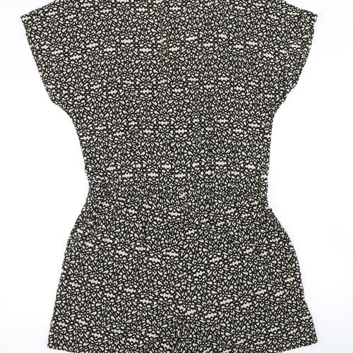 W Womens Brown Animal Print  Playsuit One-Piece Size L