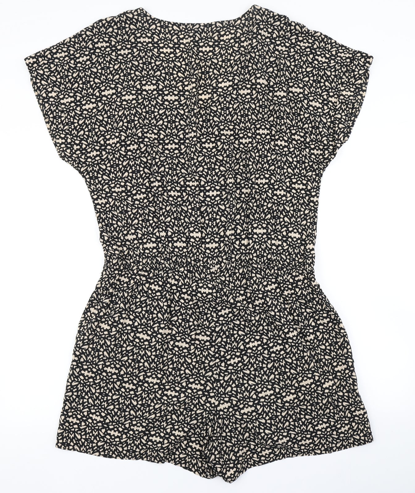 W Womens Brown Animal Print  Playsuit One-Piece Size L