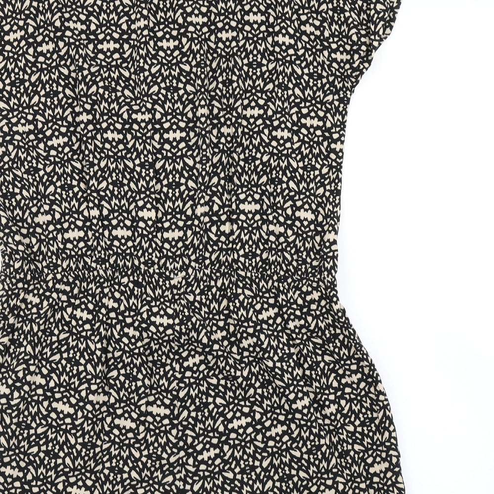W Womens Brown Animal Print  Playsuit One-Piece Size L