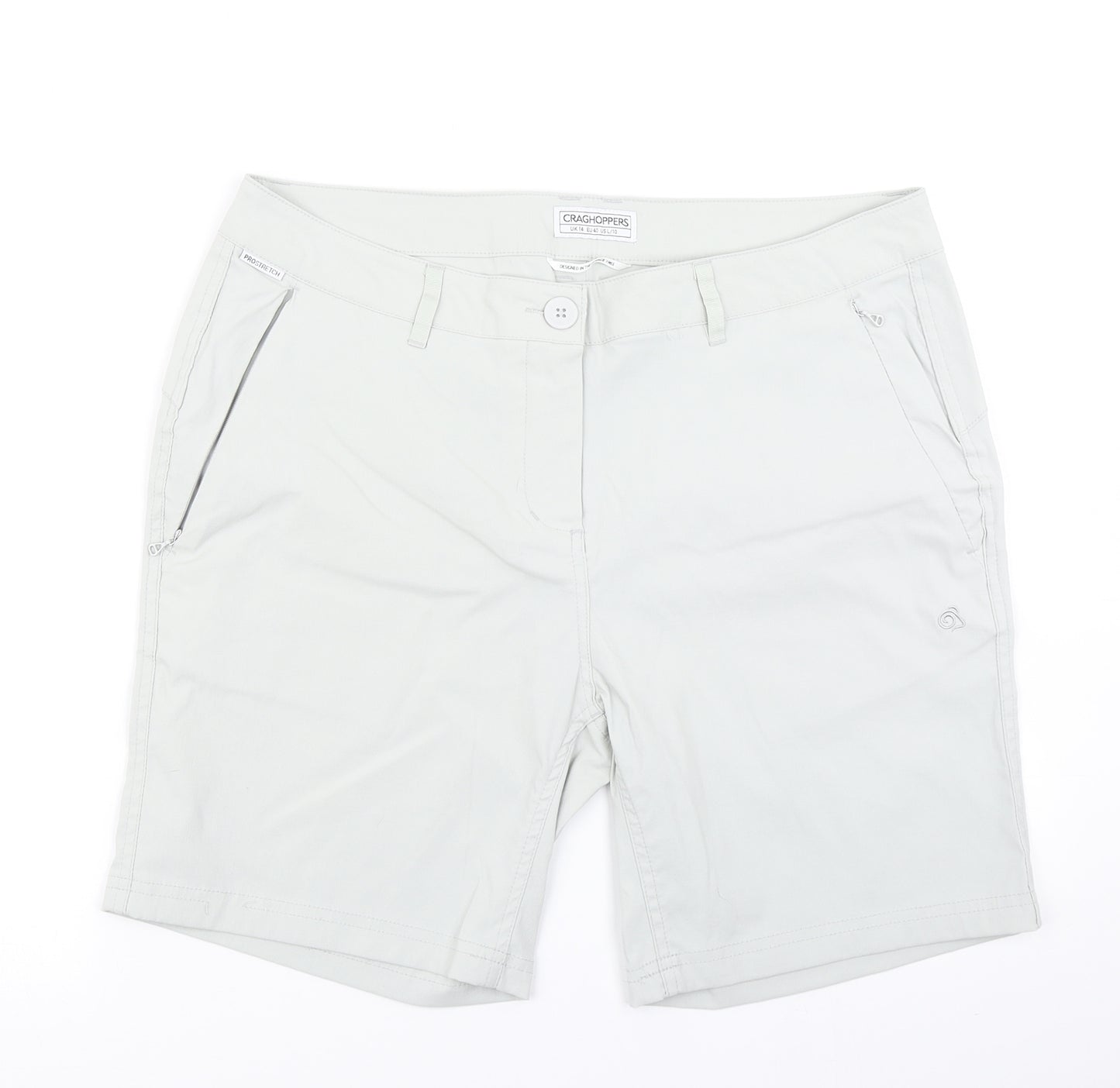 Womens Grey   Utility Shorts Size 14