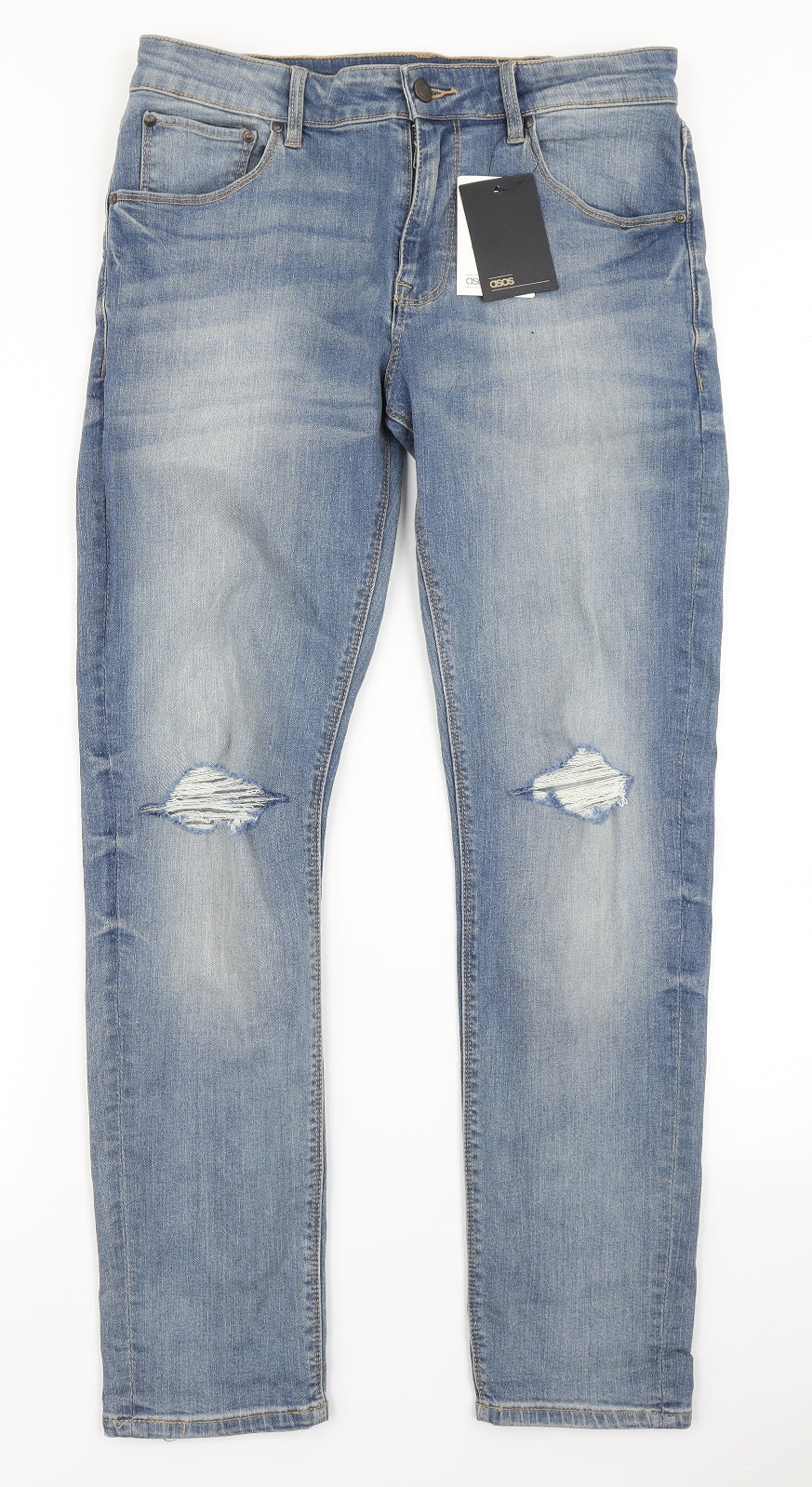ASOS Mens Blue  Denim Skinny Jeans Size 31 in L30 in