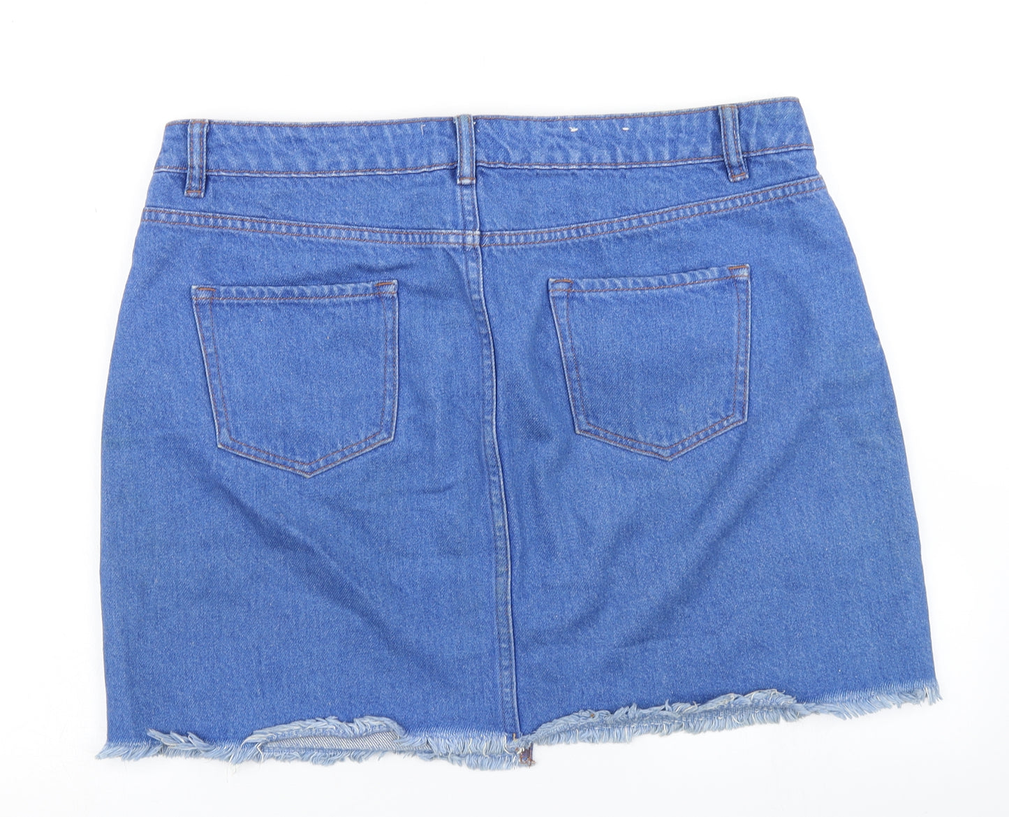 New Look Womens Blue  Denim A-Line Skirt Size 16