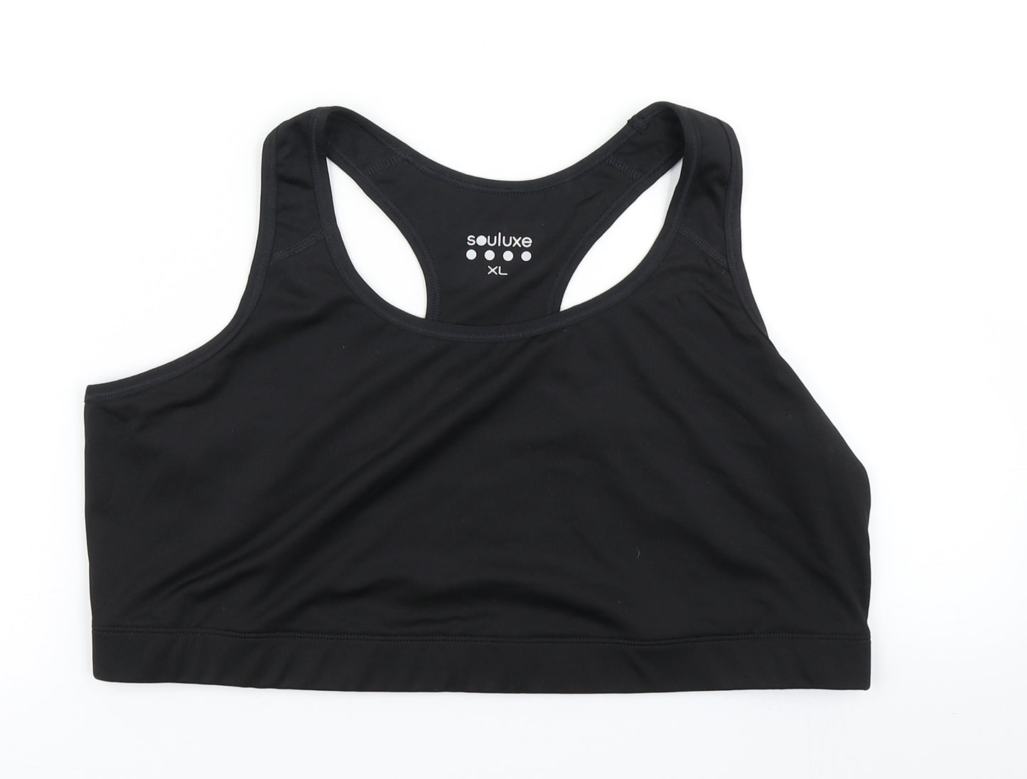 Souluxe Womens Black   Cropped Tank Size XL