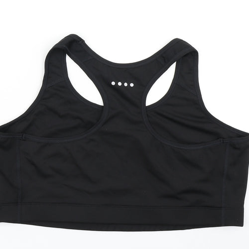 Souluxe Womens Black   Cropped Tank Size XL