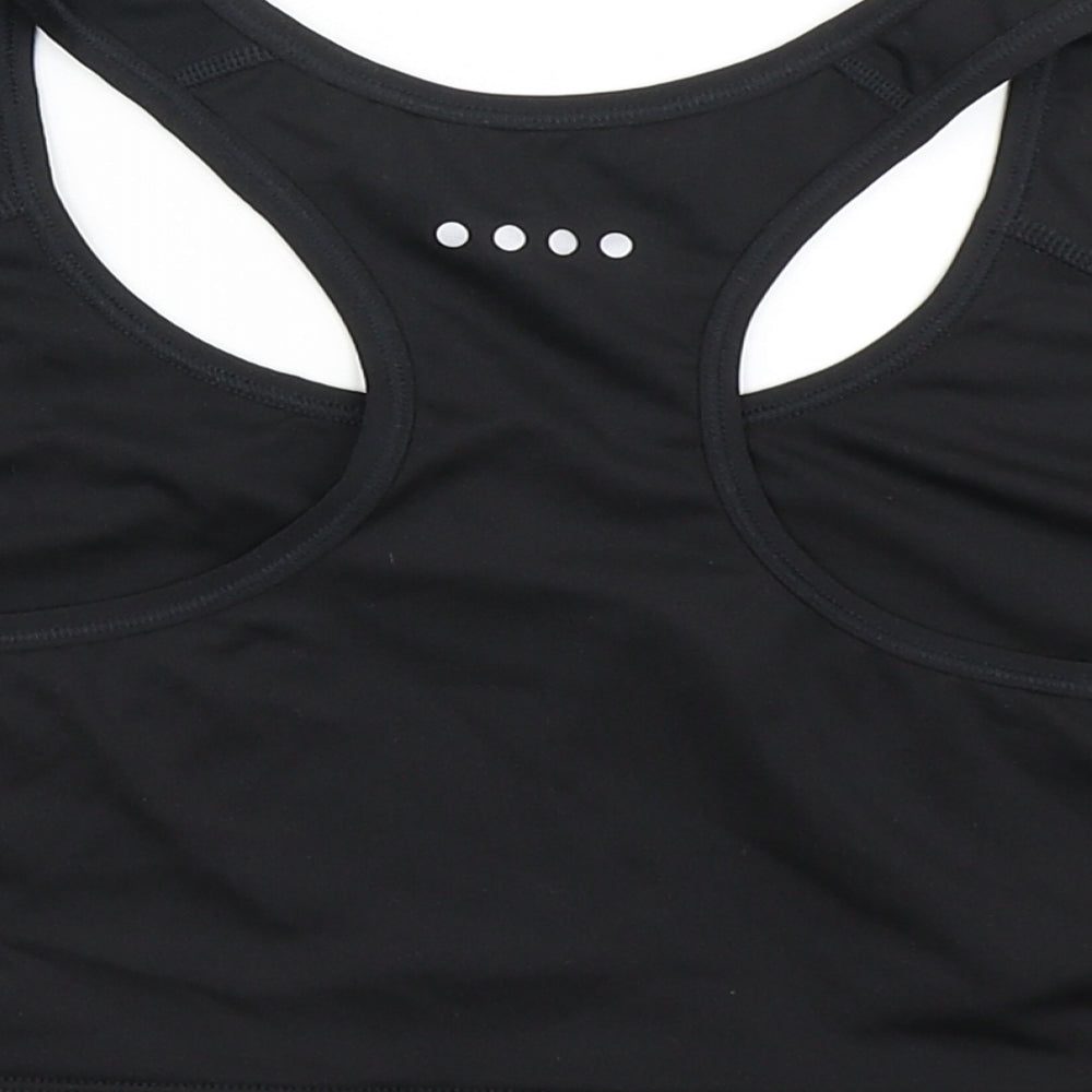 Souluxe Womens Black   Cropped Tank Size XL