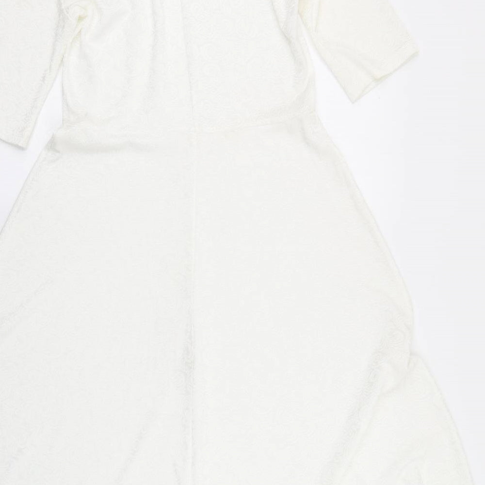 Your Sixth Sense Womens White   Fit & Flare  Size 8