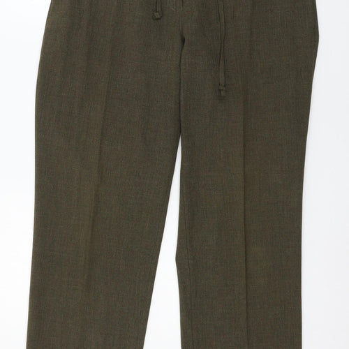 Amici Womens Green   Trousers  Size 16 L31 in