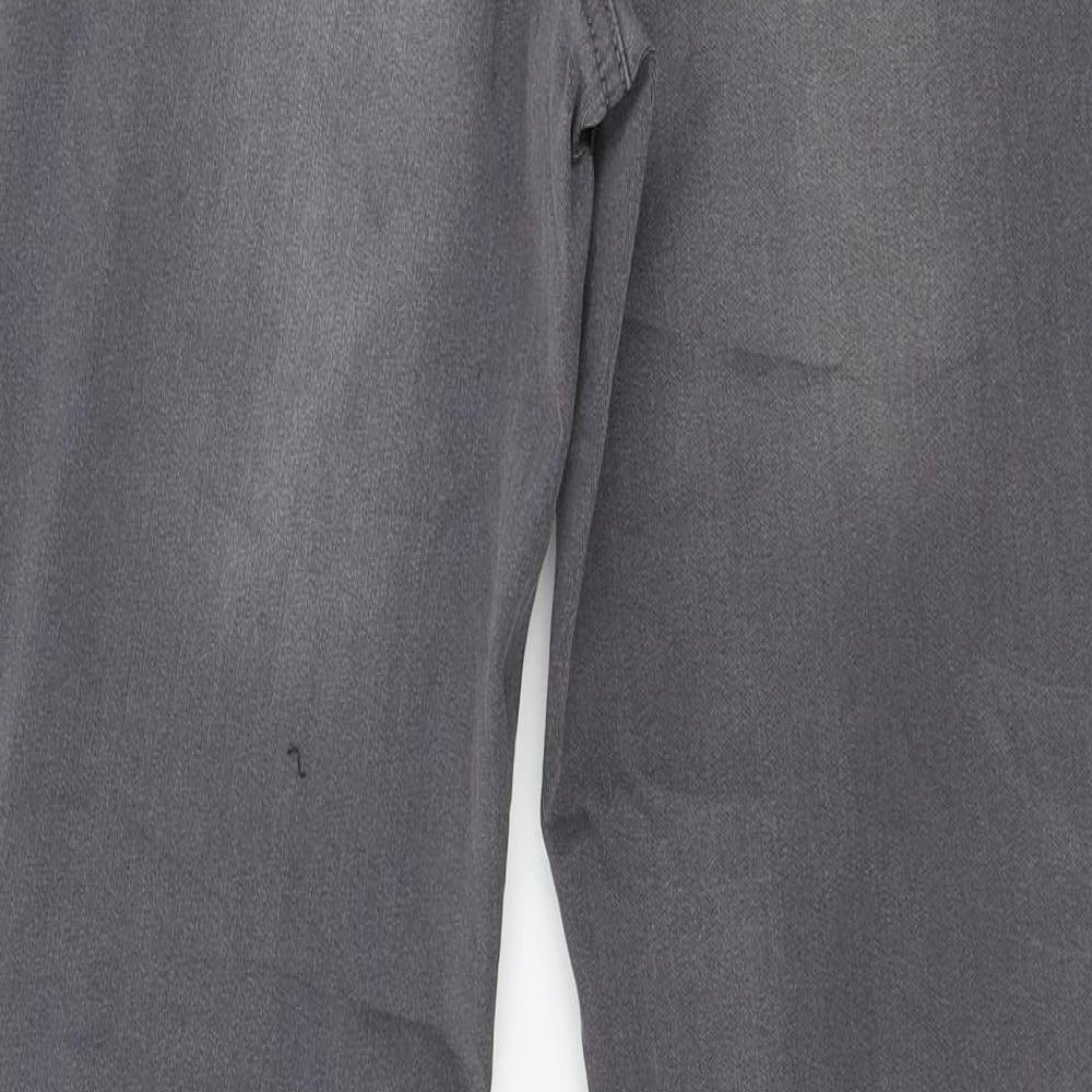 F&F Womens Grey  Denim Skinny Jeans Size 8 L28 in