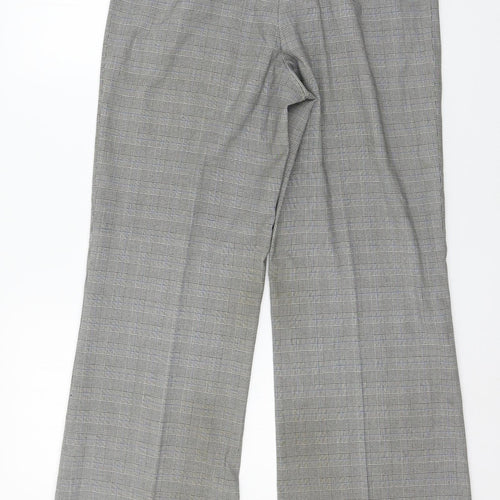Amartanto Womens Grey Plaid  Trousers  Size 12 L29 in