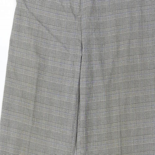 Amartanto Womens Grey Plaid  Trousers  Size 12 L29 in