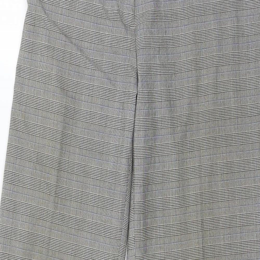 Amartanto Womens Grey Plaid  Trousers  Size 12 L29 in