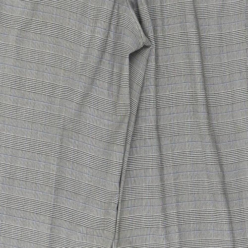 Amartanto Womens Grey Plaid  Trousers  Size 12 L29 in