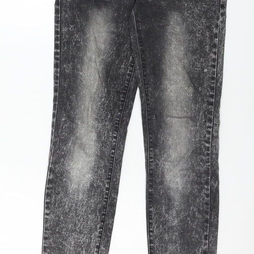 Hello Miss Womens Grey  Denim Skinny Jeans Size 10 L31 in