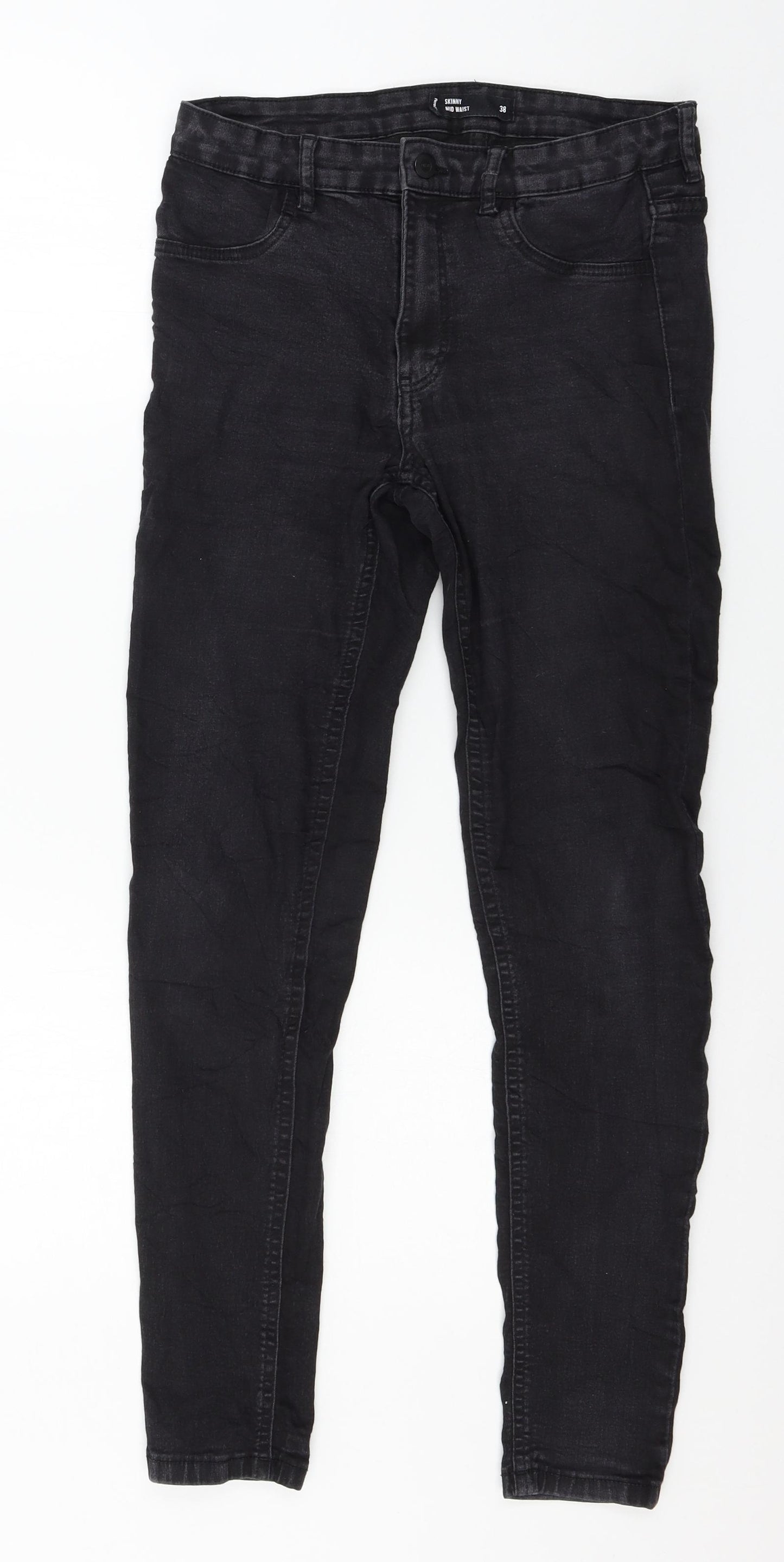 sinsay Womens Black  Denim Skinny Jeans Size 10 L27 in