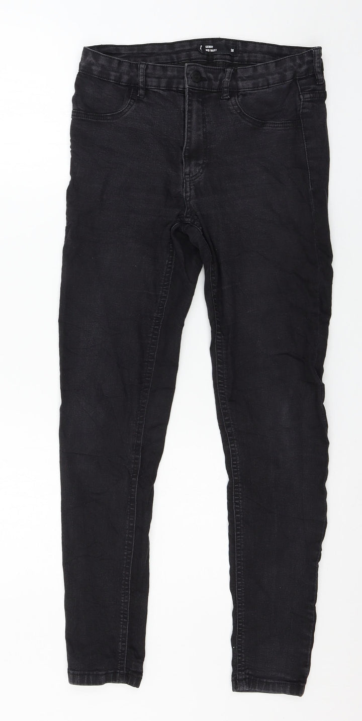 sinsay Womens Black  Denim Skinny Jeans Size 10 L27 in