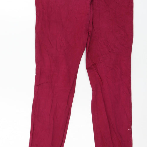 Pimkie Womens Purple  Denim Straight Jeans Size 10 L31 in