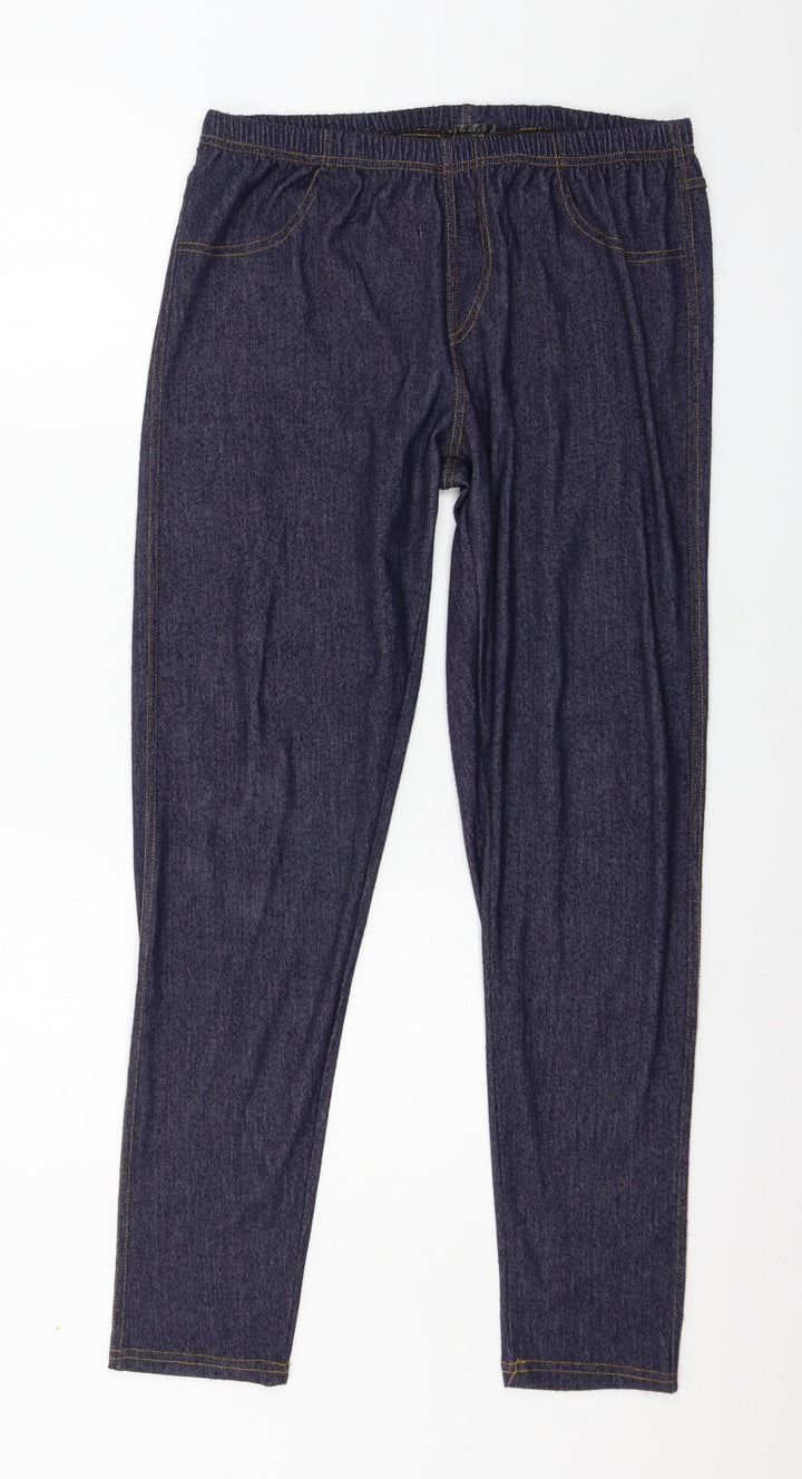 Anucci Womens Blue Denim Jegging Jeans Size 34 in L29 in