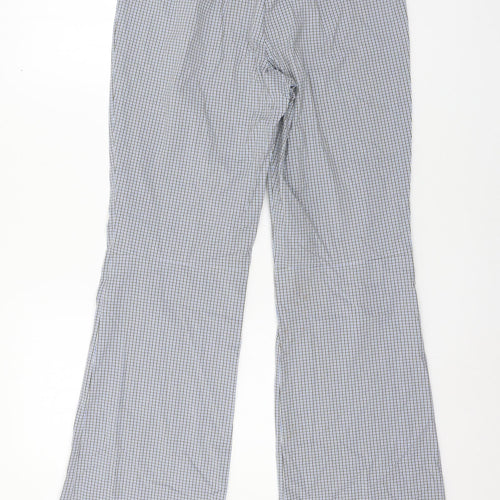 Hirsch Womens Blue Check  Trousers  Size 28 in L31 in