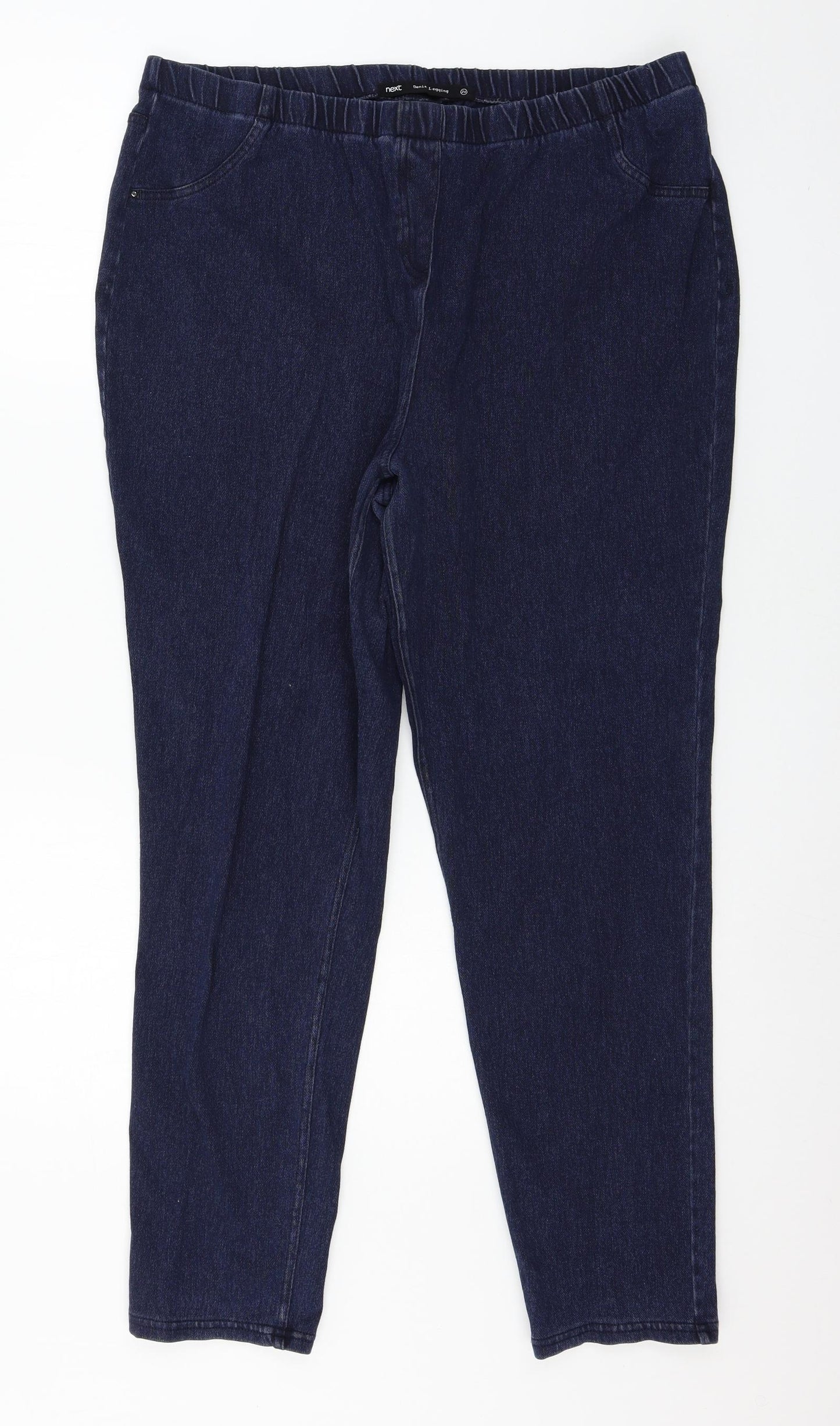 NEXT Womens Blue  Denim Straight Jeans Size 20 L28 in