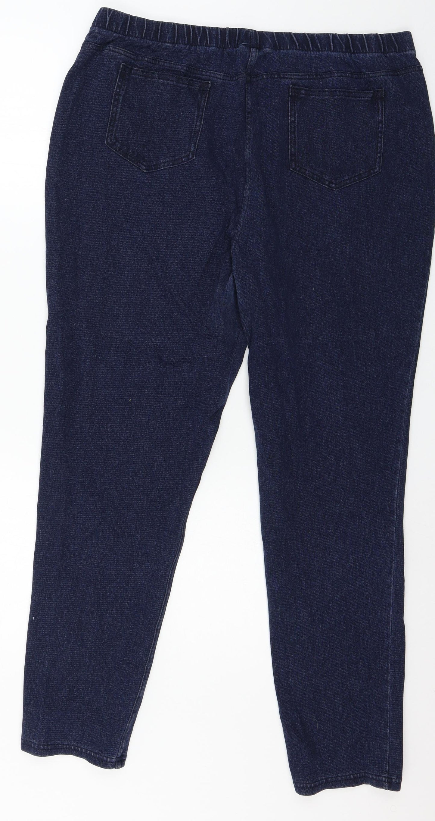 NEXT Womens Blue  Denim Straight Jeans Size 20 L28 in