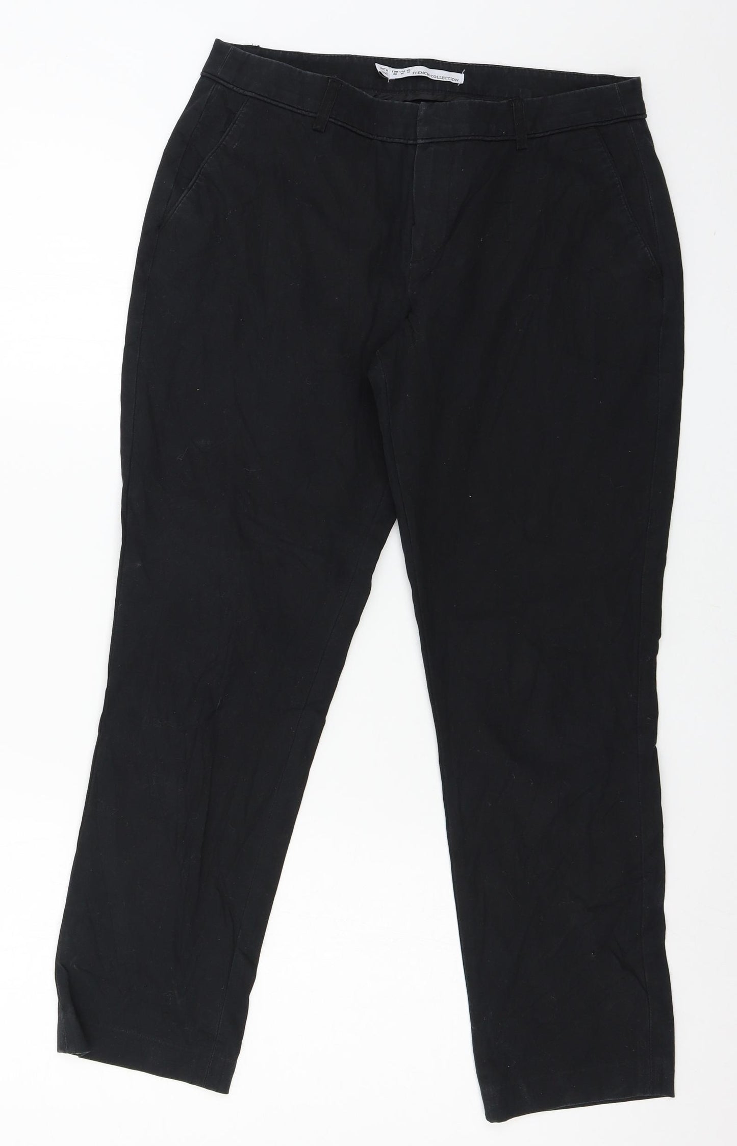 Butik Womens Black   Trousers  Size 10 L25 in