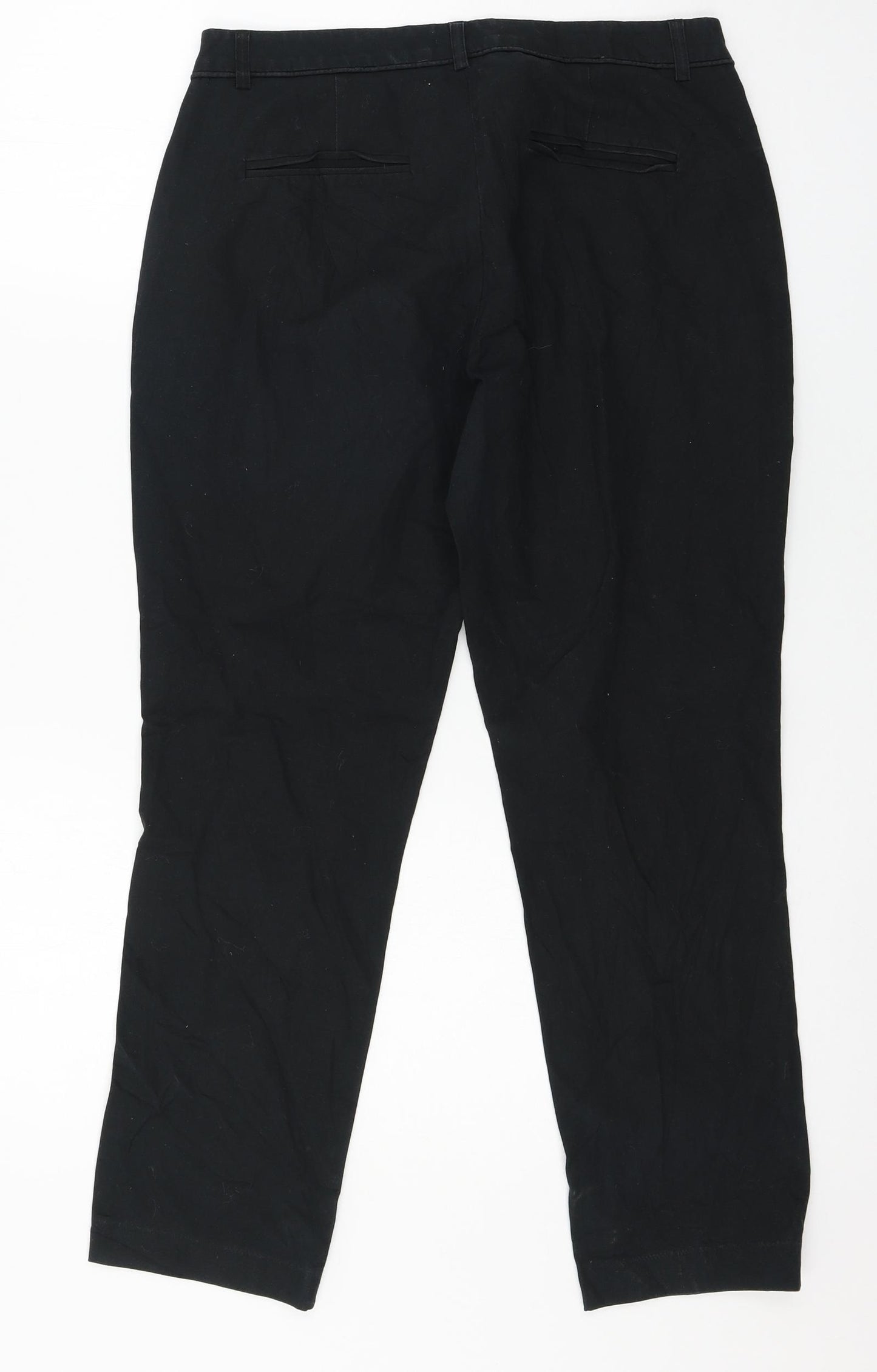 Butik Womens Black   Trousers  Size 10 L25 in