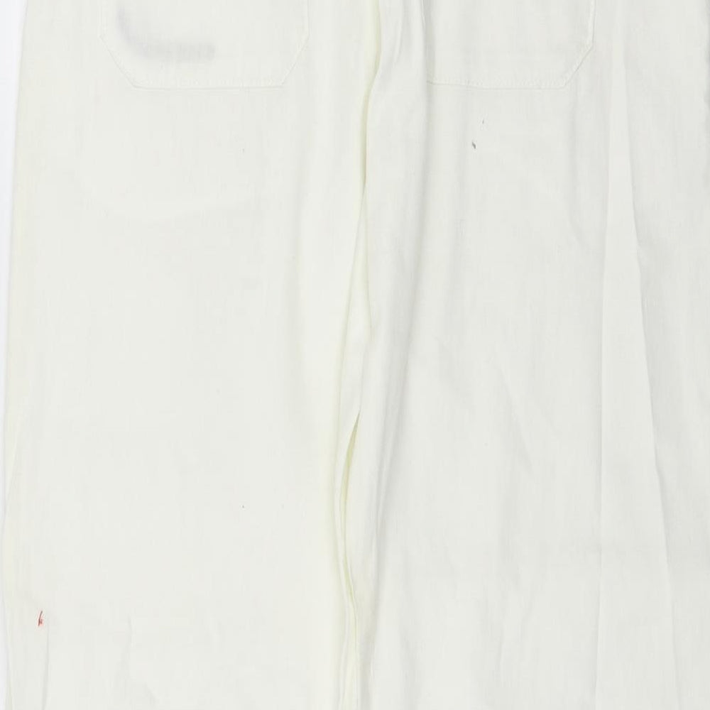 Calvin Klein Womens White   Trousers  Size 31 in L34 in