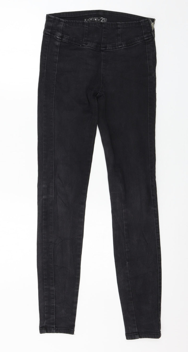 Amisu Womens Black Denim Skinny Jeans Size 25 in L29 in