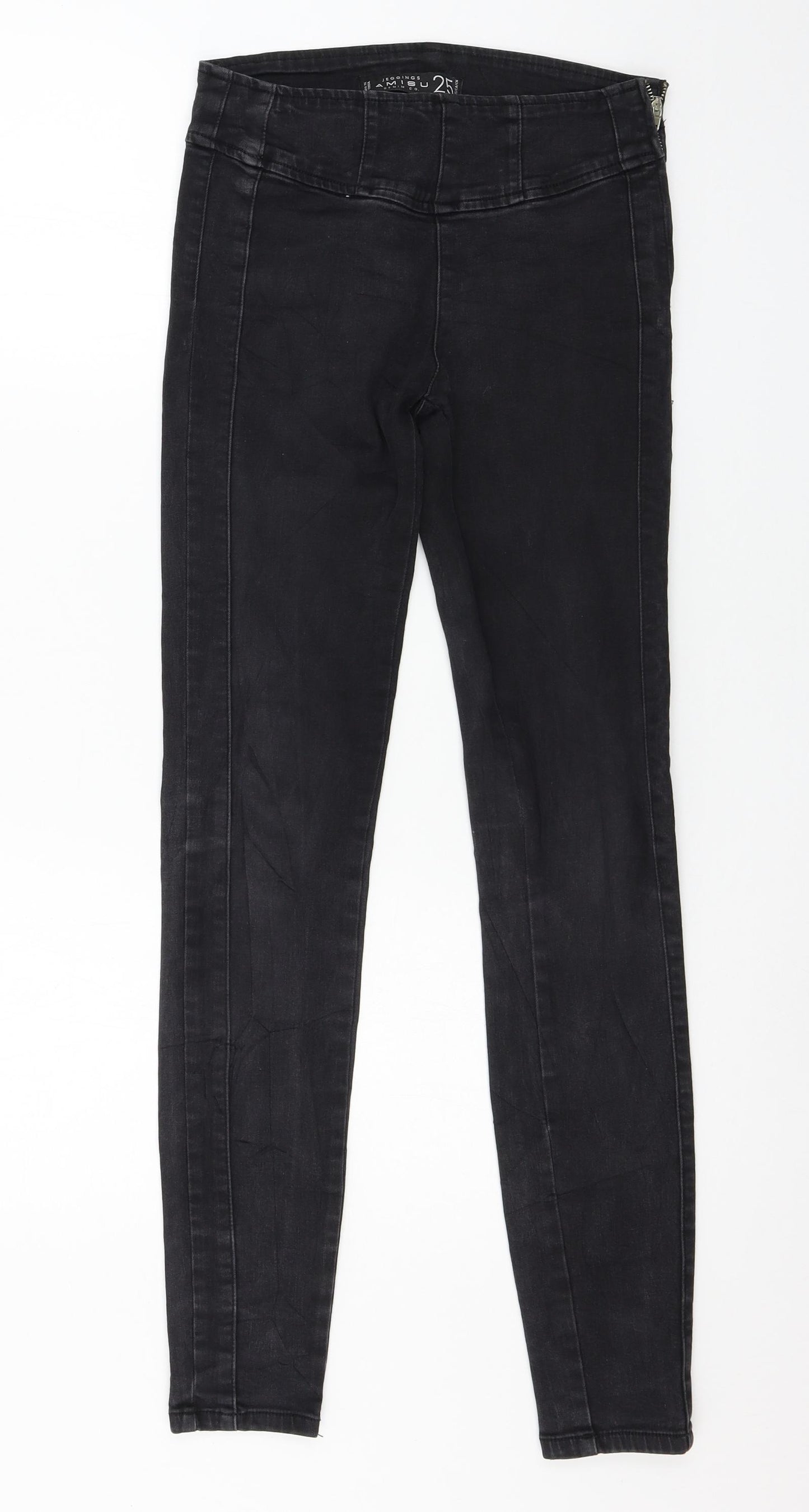 Amisu Womens Black  Denim Skinny Jeans Size 25 in L29 in