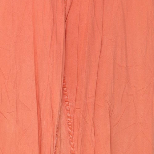 H&M Womens Orange  Denim Trousers  Size 10 L28 in