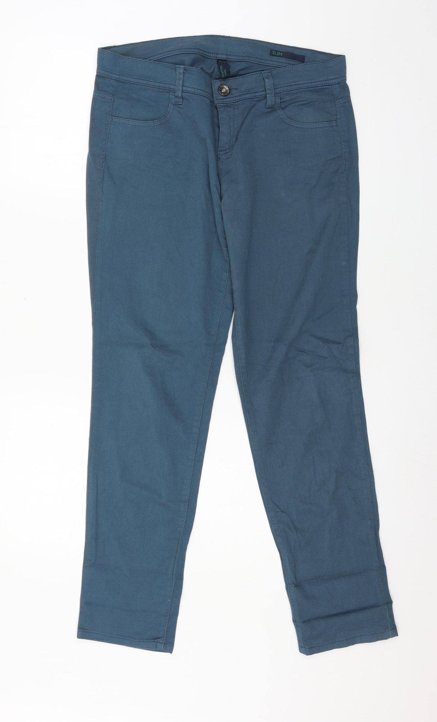 bennetton Womens Blue   Trousers  Size 30 L30 in