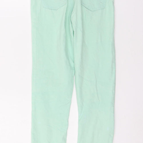 Bike Life Womens Green  Denim Skinny Jeans Size S L24 in