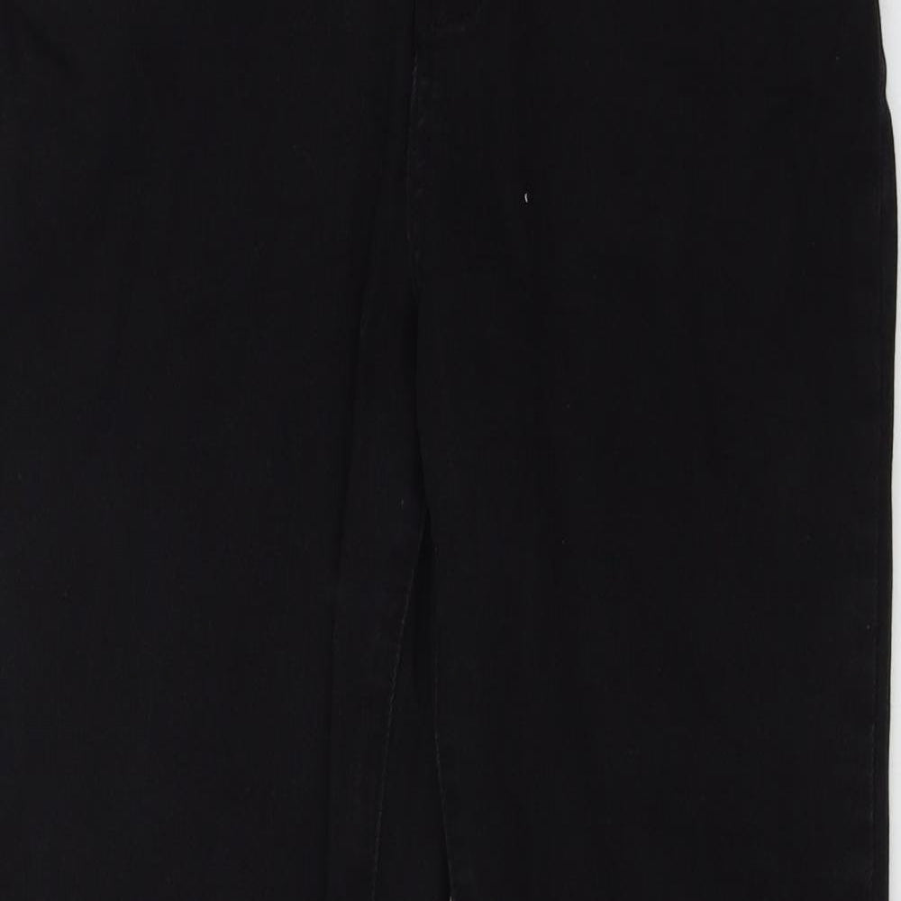 24/7 Authentic Denim Womens Black  Denim Skinny Jeans Size 12 L29 in