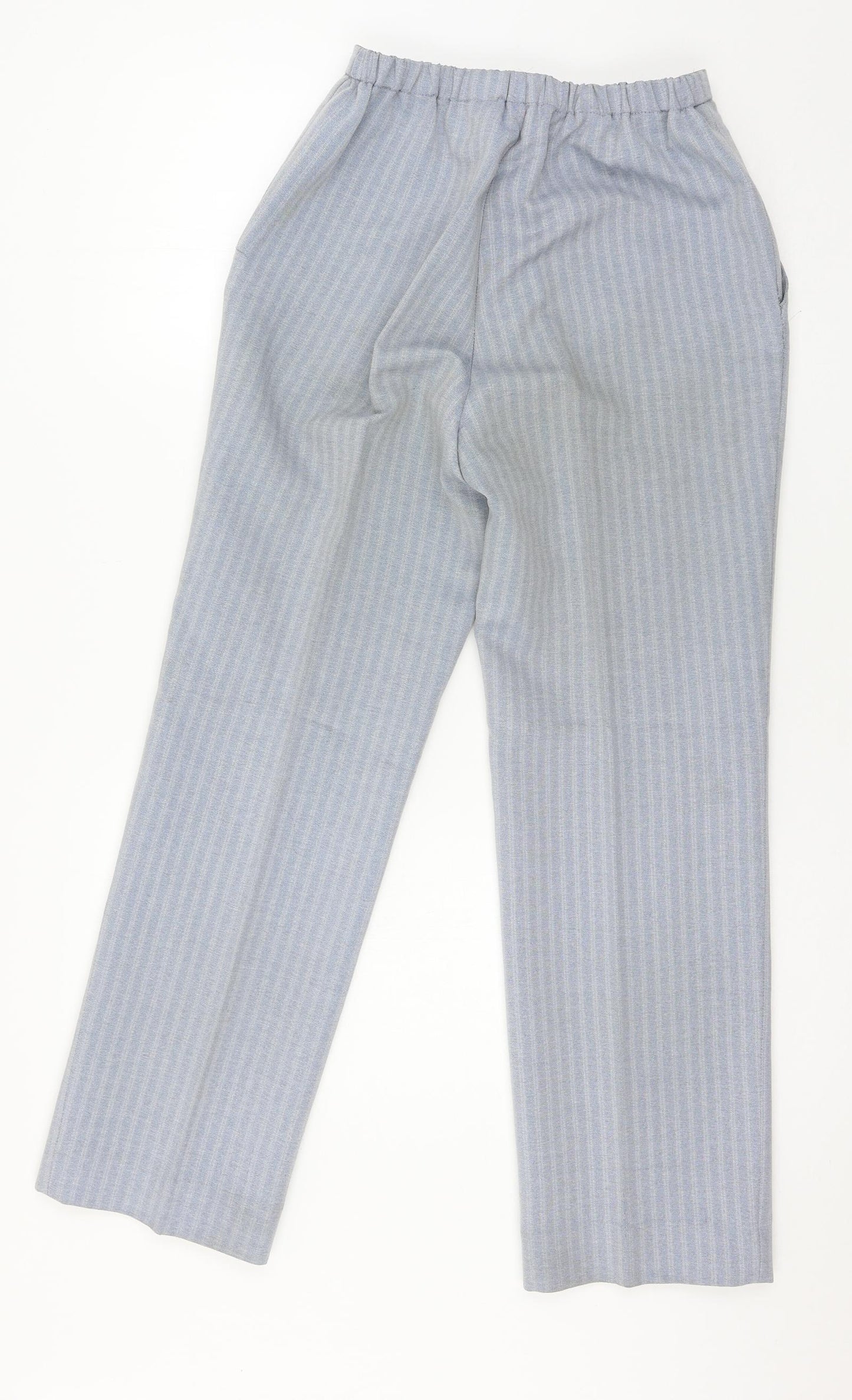 Eastex Womens Blue Striped  Trousers  Size 12 L28 in