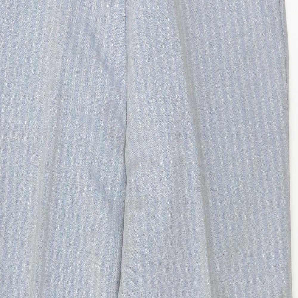 Eastex Womens Blue Striped  Trousers  Size 12 L28 in