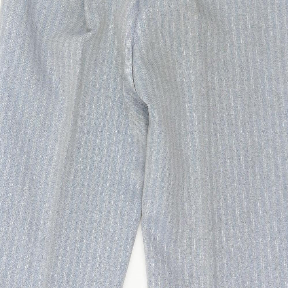 Eastex Womens Blue Striped  Trousers  Size 12 L28 in
