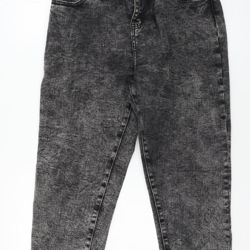Preworn Womens Grey  Denim Straight Jeans Size 32 in L24 in