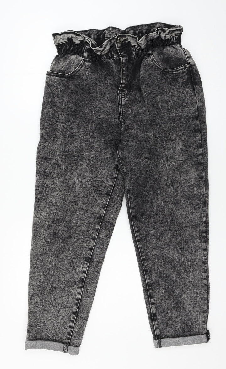 Preworn Womens Grey Denim Straight Jeans Size 32 in L24 in